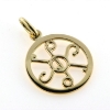 Billede af Vedhæng med monogram 14 kt. 