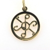 Billede af Vedhæng med monogram 14 kt. 