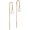 Billede af ENAMEL Copenhagen Eleanor Pearl øreringe forgyldt sølv m. fvp