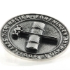 Billede af Lands over mester foreningen, emblem, LOMF Loge, dia. 28 mm, (prøve, kan ikke købes) 925s sølv oxyd