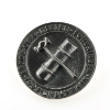 Billede af Lands over mester foreningen, emblem, LOMF Loge, dia. 28 mm, (prøve, kan ikke købes) 925s sølv oxyd