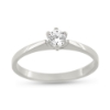 Billede af Ring solitaire 14 kt hvg syn sten