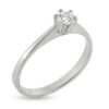 Billede af Ring solitaire 14 kt hvg syn sten