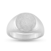 Billede af Ring massiv lukket bund, rundplade 10,5 mm., 14 kt. hvg. (pladering)