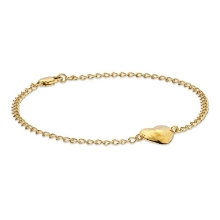 Billede af Jane Kønig Bruised Heart armbånd forgyldt sølv (str. Medium)