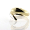 Billede af Ring forskudt 925s + 14 kt.