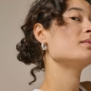 Billede af ENAMEL Copenhagen Nela Hoops 20 mm øreringe sølv