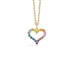 Billede af Mads Z "Tender Heart Rainbow" vedhæng 14 kt. ægte sten ekskl. kæde