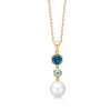 Billede af *Mads Z "Pearl Bliss" vedhæng 14 kt. guld m. topas + ferskvandsperle (eksl. kæde)