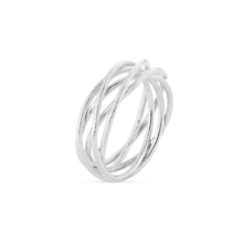 Billede af Susanne Friis Bjørner ring Twisted Wire sølv (str. 60)