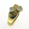 Billede af Herrering m. 2 tænder 14 kt