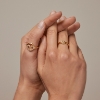 Billede af *ENAMEL Copenhagen Mini Esma ring forgyldt sølv m. cz (str. S - L)
