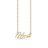 Billede af Studio Z "Name Tag - ALMA" halskæde forgyldt sølv (40-45 cm)