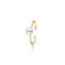 Billede af Mads Z "Moonlight" ring 8 kt m perle  str. 54