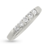 Billede af Alliancering 5 brillanter 0,08 w/vs. 14 kt. hvidguld