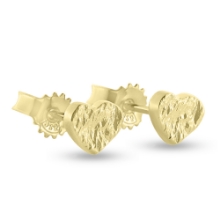 Billede af Ørestikker "Raw Heart" 8 karat guld