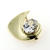 Billede af Broche, oval syn. sten, 12*10 mm. 8 kt.