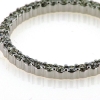 Billede af Vedhæng - halskæde, 36 brill. a 0,06 ct, 14 kt. hvg. 52 cm. (smykke cirkel roset) 