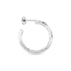 Billede af Jane Kønig Big Bruised Heart Hoop ørering sølv (1 stk)