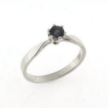 Billede af Ring solitaire ægte fac. citrin 14 kt hvg