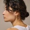 Billede af ENAMEL Copenhagen Nela Hoops 20 mm øreringe forgyldt sølv 