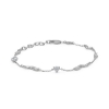 Billede af Studio Z "Tangled" armbånd sølv m. cz (16-18 cm)