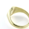 Billede af Herrering massiv oval plade 14*12 mm