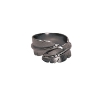 Billede af Heiring Feather ring mellem sølv oxideret str. 48-60