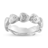 Billede af Ring hjerter, brill. 3* 0,015, 3* 0,01, 3* 0,005 w/vs 14 kt hvg. (hjertering)
