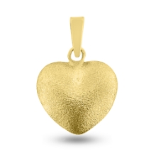 Billede af Vedhæng hjerte, massivt 14 kt. facon + 9,3 gr. (prisen er excl. guld)