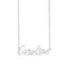Billede af Studio Z "Name Tag - CAROLINE" halskæde sølv (40-45 cm)