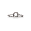 Billede af Ring syn.zir. sølv sort rh.