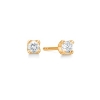 Billede af Mads Z 14 kt. ørestik "Crown" m. 0,18ct. brill. W.VS