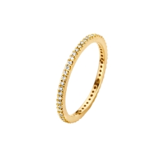 Billede af Spirit Icons Chic ring 1,5 mm. 14 karat guld med 0,27 ct. w/vs str. 60