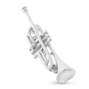 Billede af Broche trompet, lg. 34 mm. 925s. sølv
