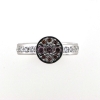 Billede af Ring med safir og 2 sv. perler 14 kt.