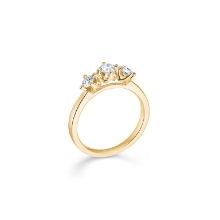 Billede af Mads Z "Crown Trinity" ring 14 kt m. ialt 0,56 ct. brillanter w/si str. 54