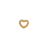 Billede af STINE A ørestik Petit Open Love Heart sølv forgyldt (1stk)