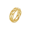 Billede af Susanne Friis Bjørner ring Twisted Wire forgyldt sølv (str. 48-60)