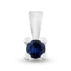 Billede af Dream Delux vedhæng m. safir 2,5 mm. ca. 0,10 ct. 14 kt. hvg.