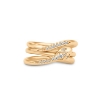 Billede af *Julie Sandlau Boa ring forgyldt sølv cz str. 56