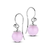 Billede af Spirit Icons Figaro øreringe sølv m. pink sten (9mm) + cz