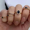Billede af Mads Z 14 kt. ring  "Royal Sapphire" m safir og ialt 0,12ct w/si (str. 50-60)