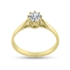 Billede af Ring solitaire, 5 mm. sten i guld