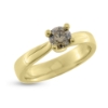 Billede af Ring solitaire brillant Coffee/Champagne 0,45 ct. 14 kt. 