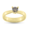 Billede af Ring solitaire brillant Coffee/Champagne 0,45 ct. 14 kt. 
