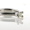 Billede af Ring med diamant princess cut, 4,3*4,3 mm. ca. 0,45 ct.  14 kt. hvg.