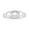 Billede af Loge ring, 5 brill. a 0,01 w/vs. 14 kt. hvg. 