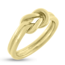 Billede af Ring råbåndsknob 8 kt. 333 guld (str. -59)