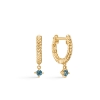 Billede af Mads Z "Kiss" øreringe 14 kt. guld m. London Blue Topas
